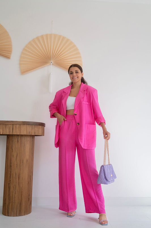 Palazzo Suit - Pink