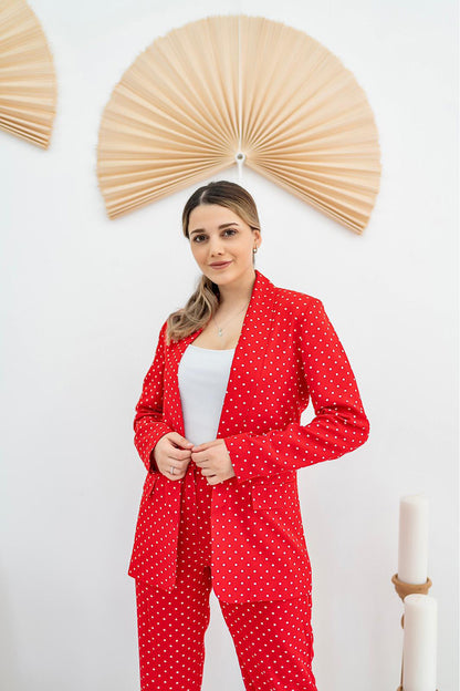 Jacket and Pants Set - Red